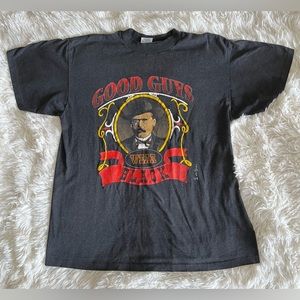 Vintage Wild Hare 1991 Good Men Wear Black Men's Large Graphic T-Shirt (SS)